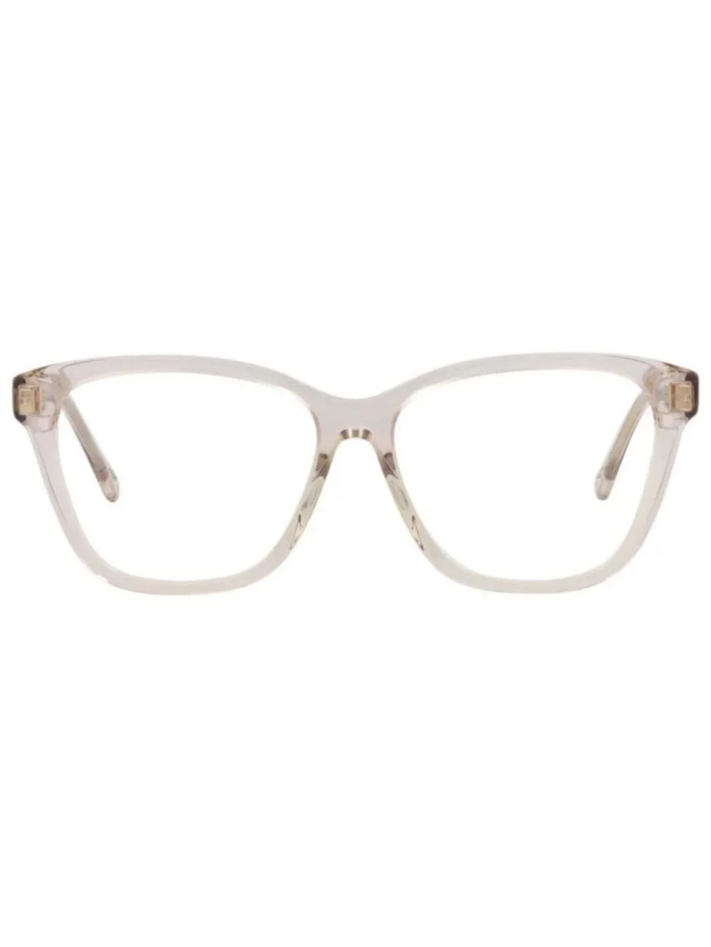 New Chloé Womens Square/Rectangle Pink Pink Transparent Fashion Designer Eyeglas